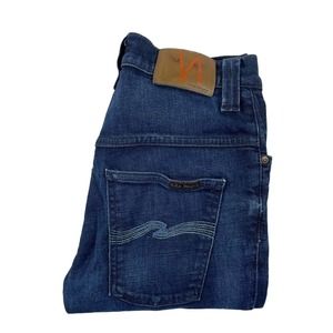 Nudie Jeans Thinn Finn Electric Indigo Mens Jeans Size 30x34 Excellent